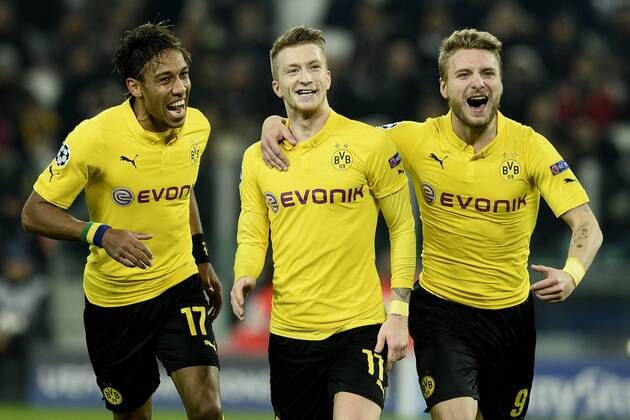 Champions League Juventus Turin - BVB Borussia Dortmund Torjubel Marco Reus 