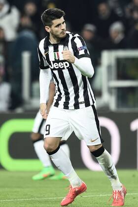 Champions League Juventus Turin - BVB Borussia Dortmund Torjubel Alvaro Morata 