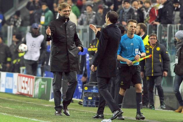IPP20150224 Football - soccer: UEFA Champions League, Ottavi - Juventus Turin - Borussia dortmund, JÜRGEN KLOPP - BORUSSIA DORTMUND - MASSIMILIANO ALLEGRI - JUVENTUS - xHOCHxZWEIx xItalyxPhotoxPressx 