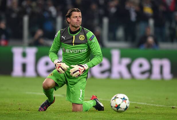 FUSSBALL CHAMPIONS LEAGUE SAISON 2014 2015 ACHTELFINAL HINSPIEL Juventus Turin - Borussia Dortmund 24.02.2015 Torwart Roman Weidenfeller (Borussia Dortmund) 
