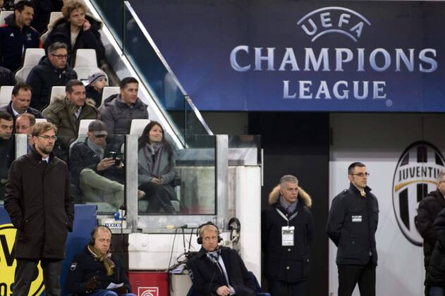 Jurgen Klopp (Dortmund), FEBRUARY 24, 2015 - Football Soccer : UEFA Champions League Round of 16 1st leg match between Juventus 2-1 Borussia Dortmund at Juventus Stadium in Turin, Italy. NoxThirdxPartyxSales  (ptmb071475)