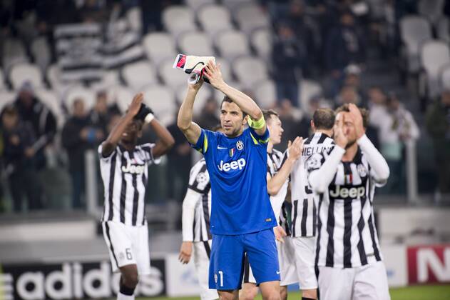 Gianluigi Buffon (Juventus), FEBRUARY 24, 2015 - Football Soccer : UEFA Champions League Round of 16 1st leg match between Juventus 2-1 Borussia Dortmund at Juventus Stadium in Turin, Italy. NoxThirdxPartyxSales  (ptmb071571)