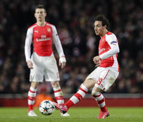 25.02.2015. London, England. Champions League Football. Arsenal versus AS Monaco. Arsenal& x2019;s Santi Cazorla in action xCraigxMercerx  ActionPlus11600463