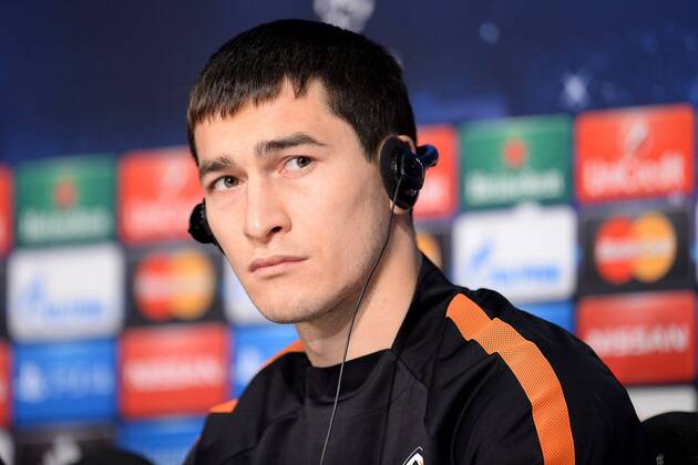 Fußball Champions League Pressekonferenz Schachtar Donezk am 10.03.2015 in der Allianz Arena in München Taras Stepanenko ( Donezk )