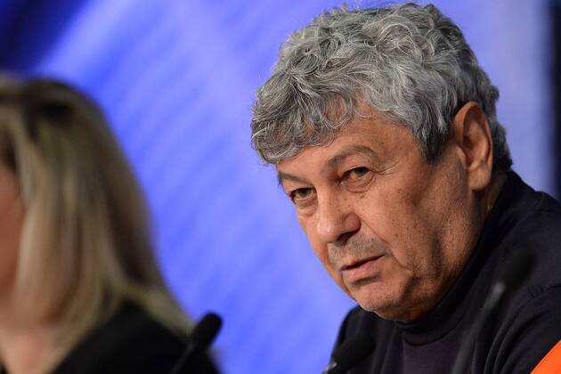 Fußball Champions League Pressekonferenz Schachtar Donezk am 10.03.2015 in der Allianz Arena in München Mircea Lucescu ( Trainer Donezk )
