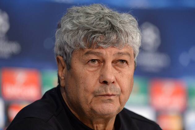 Fußball Champions League Pressekonferenz Schachtar Donezk am 10.03.2015 in der Allianz Arena in München Mircea Lucescu ( Trainer Donezk )