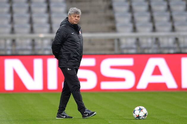 Fußball Champions League Abschlusstraining Schachtar Donezk am 10.03.2015 in der Allianz Arena in München Mircea Lucescu ( Trainer Donezk )