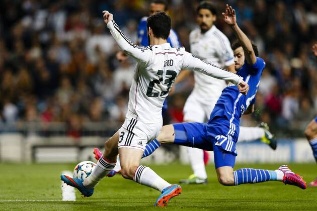 10.03.2015. Santiago Bernab& xe9;u Stadium, Madrid, Spain. EUFA Champions League football. Real Madrid versus FC Schalke. Francisco Roman Alarcon Midfielder of Real Madrid . xEnriquexdexlaxFuentex  ActionPlus11603861