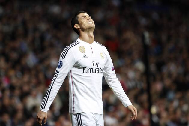 Real Madrid s Cristiano Ronaldo during Champions League soccer match at Santiago Bernabeu stadium in Madrid, Spain. March, 10, 2015. Real Madrid - FC Schalke 04  (20150310132)