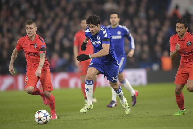 Diego Costa (Chelsea) - Chelsea FC vs Paris St Germain (PSG) - - 11 03 2015 JBAutissier 
