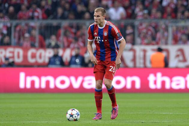 Fußball Champions League Achtelfinale Bayern München - Schachtar Donezk am 11.03.2015 in der Allianz Arena in München Holger Badstuber ( München )
