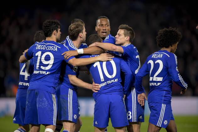 Jubel Eden Hazard (Chelsea) - Chelsea FC vs Paris St Germain (PSG) - - 11 03 2015 JBAutissier 