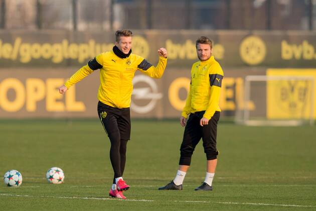 Montag 16.03.2015, Saison 2014 2015, Training BV Borussia Dortmund, Marco REUS (BVB) jubelt DeFodi01001063116
