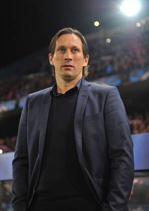 17.03.2015, xcox, Fussball UEFA Champions League, Atletico Madrid - Bayer 04 Leverkusen, v.l.Roger Schmidt (Bayer 04 Leverkusen Coach)