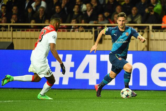 OLIVIER GIROUD (ars) - AS Monaco vs Arsenal FC - Champions League 17 03 2015 FEP 