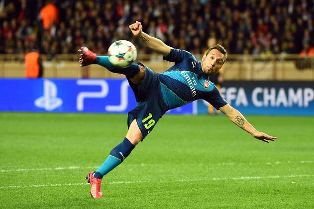 Santi Cazorla (ars) - AS Monaco vs Arsenal FC - Champions League 17 03 2015 FEP 