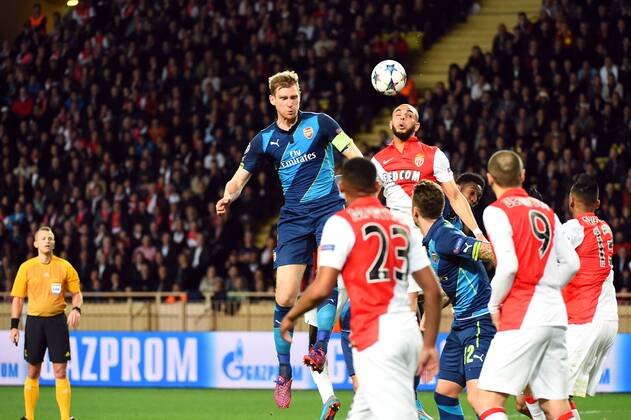 Per Mertesacker (ars) - LAYVIN KURZAWA (mon) - AS Monaco vs Arsenal FC - Champions League 17 03 2015 FEP 