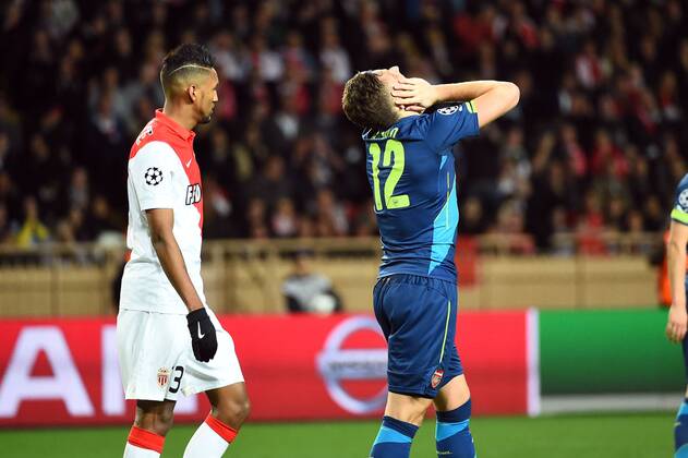 OLIVIER GIROUD (ars) - Enttäuschung - AS Monaco vs Arsenal FC - Champions League 17 03 2015 FEP 