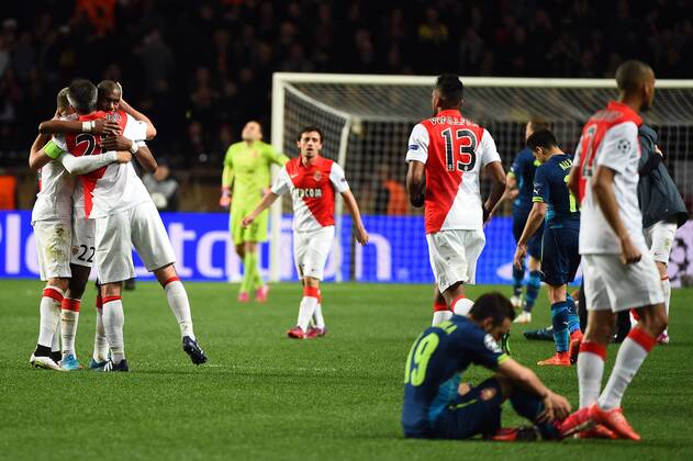 GEOFFREY KONDOGBIA (mon) - Jubel - AS Monaco vs Arsenal FC - Champions League 17 03 2015 FEP 
