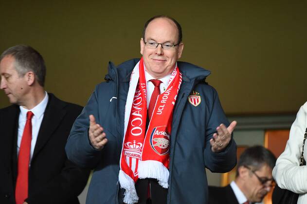Fürst ALBERT II von Monaco- Jubel - AS Monaco vs Arsenal FC - Champions League - 17 03 2015 FEP 