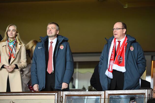 Dmitri Rybolovlev (PRESIDENT MONACO) - Fürst ALBERT II von Monaco- AS Monaco vs Arsenal FC - Champions League - 17 03 2015 FEP 