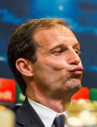 Dienstag 17.03.2015, CL, UEFA Champions League, Saison 2014 2015, Pressekonferenz, PK in Dortmund mit Juventus Turin, Massimiliano ALLEGRI (Juventus), Mimik DeFodi01045019870