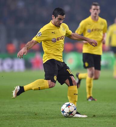 FUSSBALL CHAMPIONS LEAGUE SAISON 2014 2015 ACHTELFINAL RUECKSPIEL Borussia Dortmund - Juventus Turin 18.03.2015 Henrikh Mkhitaryan (Borussia Dortmund) am Ball 