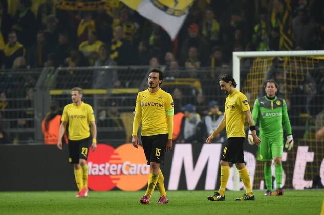 18.03.2015, Fussball, Saison 2014 15, Champions League, 2014 15, Achtelfinale, Borussia Dortmund - Juventus Turin v.re., Torwart Roman Weidenfeller (Borussia Dortmund), Neven Subotic (Borussia Dortmund), Mats Hummels (Borussia Dortmund), Oliver Kirch (Borussia Dortmund)