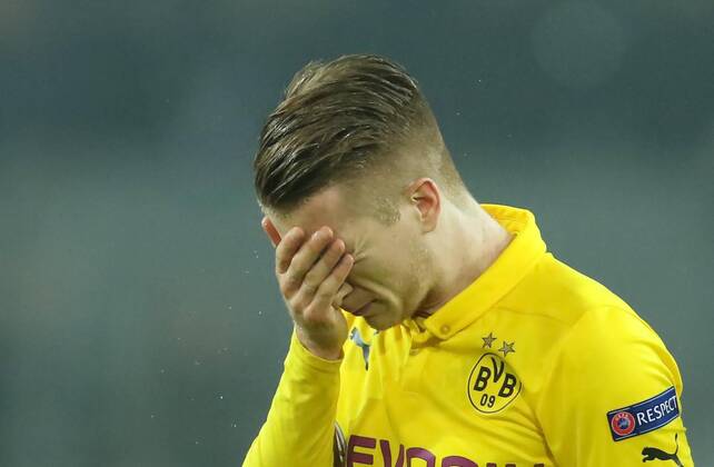 Marco REUS, BVB 11 Emotionen, enttaeuscht, Enttaeuschung, Frust, frustriert, Trauer ,traurig, verzweifelt, Verzweiflung BORUSSIA DORTMUND - JUVENTUS TURIN Fussball UEFA Champions League, Achtelfinale in Dortmund, 18.03.2015 CL Saison 2014 2015, BVB