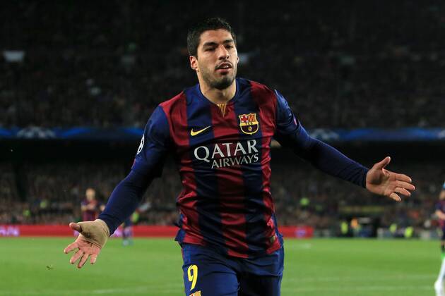 Luis Suarez of Barcelona looks dejected following a Joe Hart of Manchester City save - Barcelona vs. Manchester City - UEFA Champion s League - Round of 16, second leg - Nou Camp - Barcelona - 18 03 2015 Pic Philip Oldham Sportimage EDITORIAL USE ONLY. No use with unauthorised audio, video, data, fixture lists, club league logos or live services. Online in-match use limited to 120 images, no video emulation. No use in betting, games or single club league player publications.