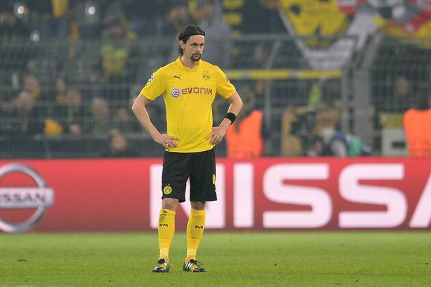 Fußball Champions League Achtelfinale Borussia Dortmund - Juventus Turin am 18.03.2015 im Signal Iduna Park in Dortmund Neven Subotic ( Dortmund ) ist enttäuscht