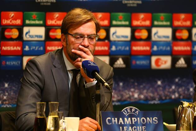 Mittwoch 18.03.2015, Saison 2014 2015, UEFA Champions League, Achtelfinale Rückspiel im Dortmunder Signal Iduna Park, BVB Borussia Dortmund - FC Juventus Turin, Jürgen Klopp (Trainer, BVB) auf der anschließenden Pressekonferenz