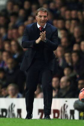 Manager of Liverpool, Brendan Rodgers applauds his side - Blackburn Rovers vs. Liverpool - The FA Cup - Quarter Final replay - Ewood Park - Blackburn - 08 04 2015 Pic Philip Oldham Sportimage EDITORIAL USE ONLY. No use with unauthorised audio, video, data, fixture lists, club league logos or live services. Online in-match use limited to 120 images, no video emulation. No use in betting, games or single club league player publications.