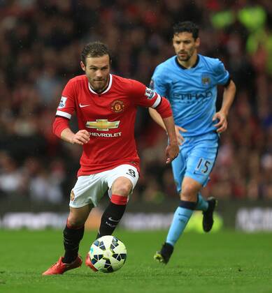 Juan Mata of Manchester United ManU in action - Manchester United vs. Manchester City - Barclay s Premier League - Old Trafford - Manchester - 12 04 2015 Pic Philip Oldham Sportimage EDITORIAL USE ONLY. No use with unauthorised audio, video, data, fixture lists, club league logos or live services. Online in-match use limited to 120 images, no video emulation. No use in betting, games or single club league player publications.