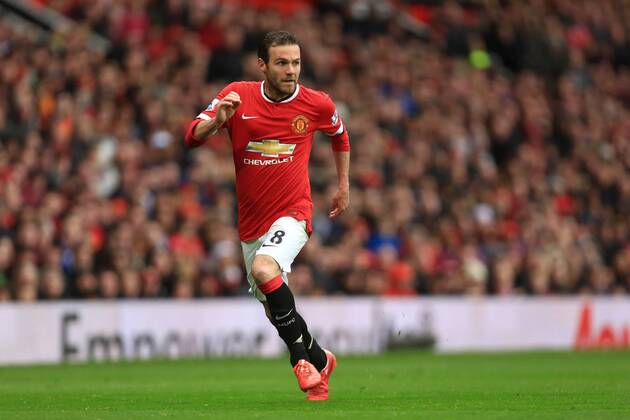 Juan Mata of Manchester United ManU - Manchester United vs. Manchester City - Barclay s Premier League - Old Trafford - Manchester - 12 04 2015 Pic Philip Oldham Sportimage EDITORIAL USE ONLY. No use with unauthorised audio, video, data, fixture lists, club league logos or live services. Online in-match use limited to 120 images, no video emulation. No use in betting, games or single club league player publications.
