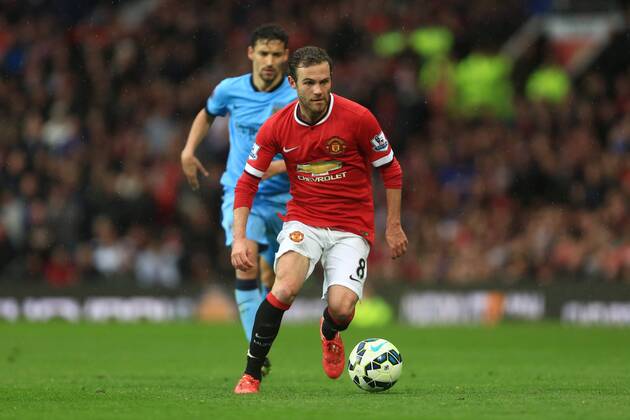 Juan Mata of Manchester United ManU - Manchester United vs. Manchester City - Barclay s Premier League - Old Trafford - Manchester - 12 04 2015 Pic Philip Oldham Sportimage EDITORIAL USE ONLY. No use with unauthorised audio, video, data, fixture lists, club league logos or live services. Online in-match use limited to 120 images, no video emulation. No use in betting, games or single club league player publications.