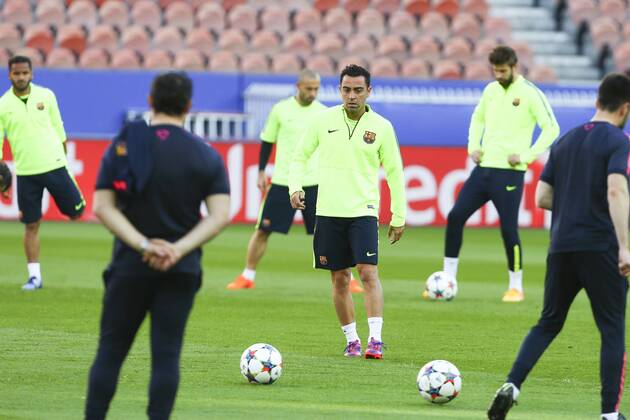 Aktuell Fußball, Champions League, Training FC Barcelona Xavier Hernandez FOOTBALL - Training FC Barcelona (Barca), Champions League 14 04 2015 GwendolineLeGoff 