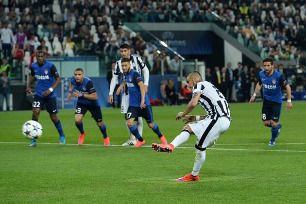 Champions League Juventus Turin - AS Monaco FC gol Arturo Vidal 
