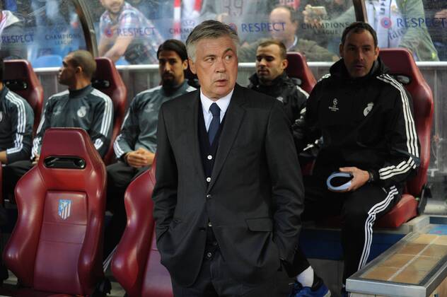 Real Madrid Coach, Carlo Ancelotti - ANCELOTTI. Champions League Atletico Madrid - Real Madrid 