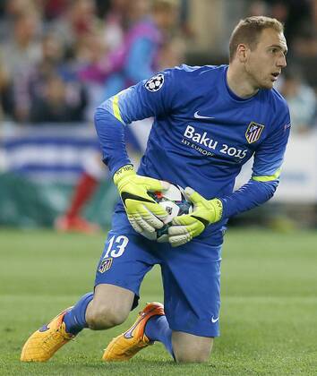 Atletico de Madrid s Jan Oblak during Champions League 2014 2015 Quarter-finals 1st leg match.April 14,2015.  (0970)