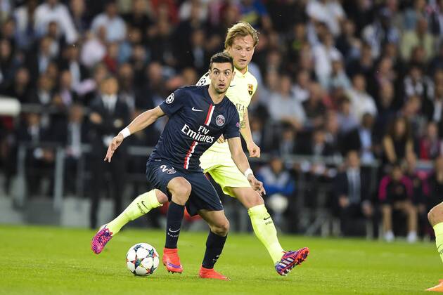 Javier Pastore (PSG) FOOTBALL : PSG vs Barcelone - Ligue des Champions - 15 04 2015 JBAutissier Panoramic 