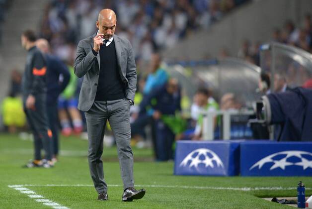 FUSSBALL CHAMPIONS LEAGUE SAISON 2014 2015 VIERTELFINALE HINSPIEL FC Porto - FC Bayern Muenchen 15.03.2015 Trainer Pep Guardiola (FC Bayern Muenchen) ist enttaeuscht 