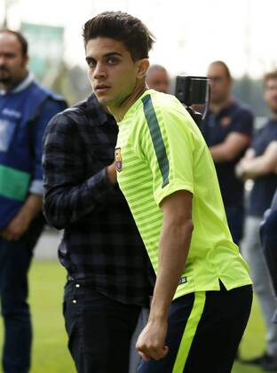 20.04.2015, Barcelona - UEFA Champions League 2014 2015 - Training FC Barcelona - Marc Bartra - 