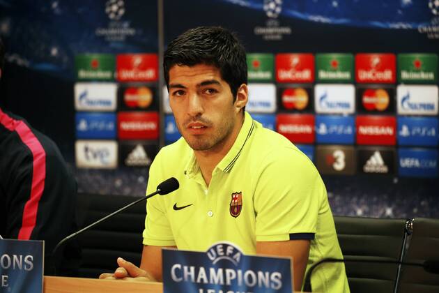 20.04.2015, Barcelona - UEFA Champions League 2014 2015 - Pressekonferenz FC Barcelona - Luis Suarez - 