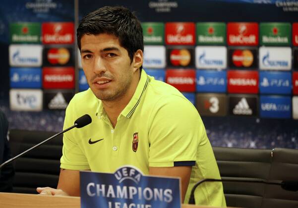20.04.2015, Barcelona - UEFA Champions League 2014 2015 - Pressekonferenz FC Barcelona - Luis Suarez - 