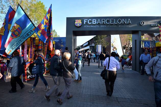 Aktuell Fußball, Champions League, FC Barcelona, Camp Nou vor dem Spiel 21 04 2015 AnthonyBIBARD FEP Panoramic 