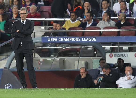 Aktuell Fußball, Champions League, FC Barcelona - Paris St. Germain Laurent Blanc ( PSG ) Football FC Barcelona (Barca) - Paris Saint Germain (PSG) - Champions League CarlosMirax 