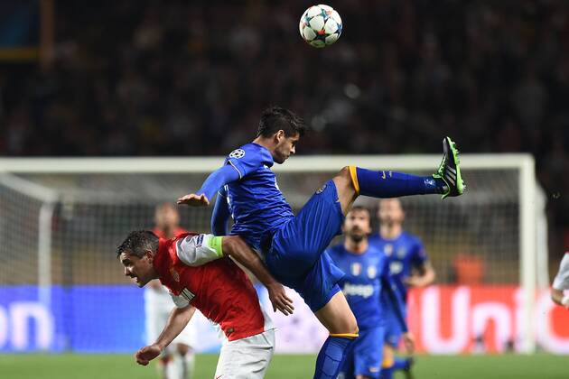 Aktuell Fußball, Champions League, AS Monaco - Juventus Turin Champions League, AS Monaco FC - Juventus Turin: Jeremy Toulalan-Alvaro Morata 