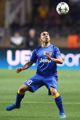 Aktuell Fußball, Champions League, AS Monaco - Juventus Turin Champions League, AS Monaco FC - Juventus Turin: Carlos Tevez 