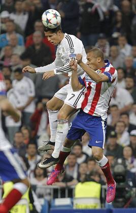 Aktuell Fußball, Champions League, Real Madrid - Atletico Madrid Real Madrid - Atletico Madrid 2014 2015 Champions League Cristiano Ronaldo 